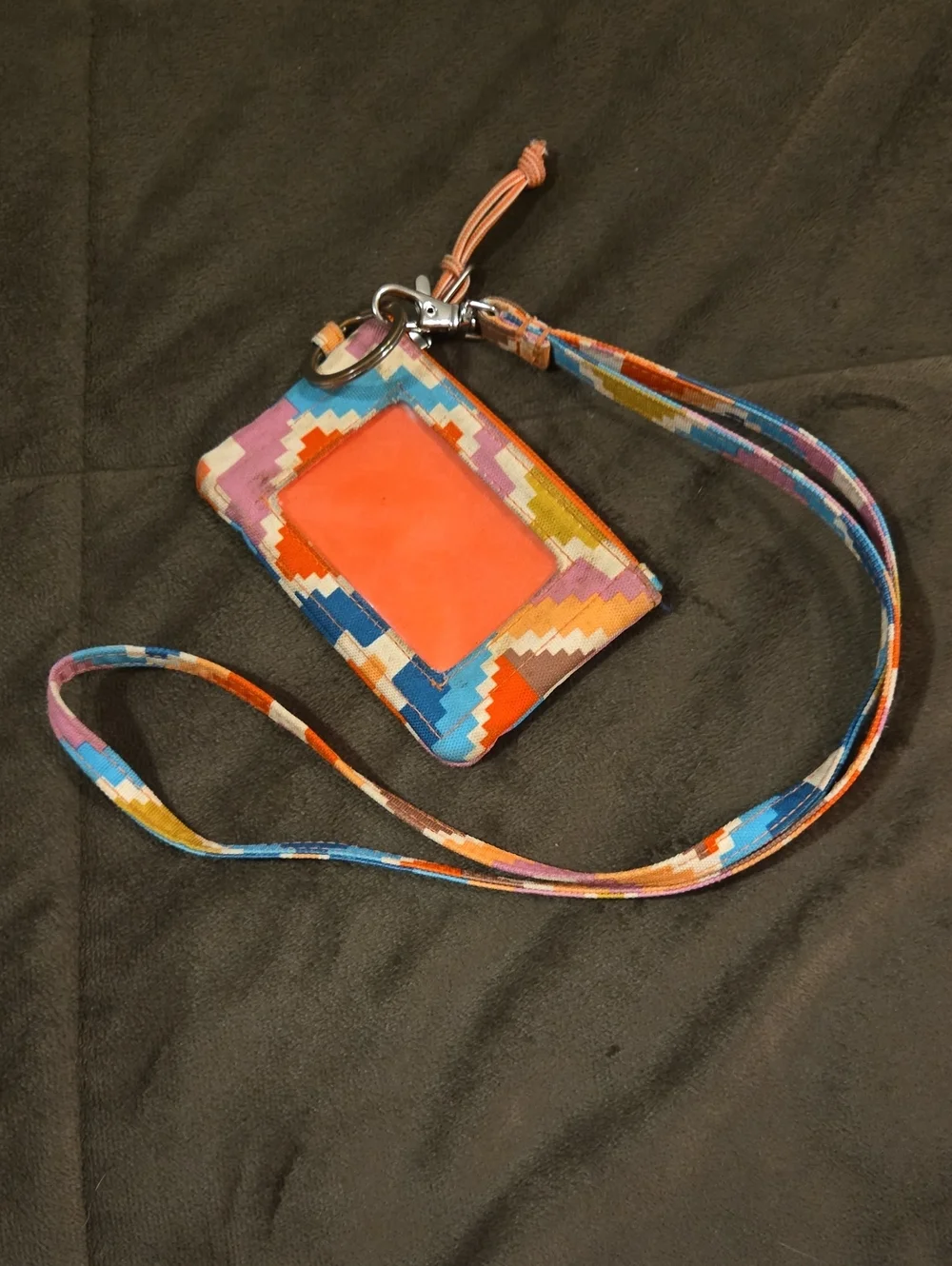 Vera Bradley Zippered Pouch ID Lanyard